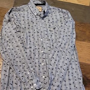 Wrangler long sleeve button up shirt